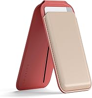 Vista 8 de Satechi Cartera magnética Magsafe, soporte para tarjetas de doble solapa, 4 ranuras con paso frontal NFC, accesorio ajustable para teléfono
