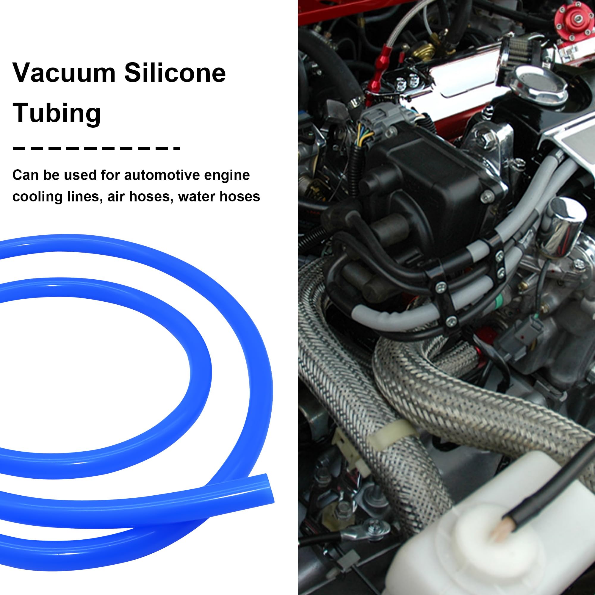 Tubo In Silicone 8x12 Mm - 1,5 Metri - Resistente Alle Alte Temperature - Per Pompe E Trasferimenti - Foto 2