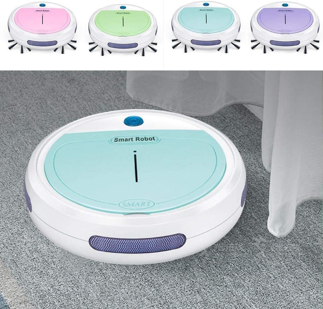 Automatic Sweeping Robot Floor Dirt Dust Hair Sweeper Mopping Vacuum Cleaner Wet-Dry Vacuums (Color : Green) (Green)