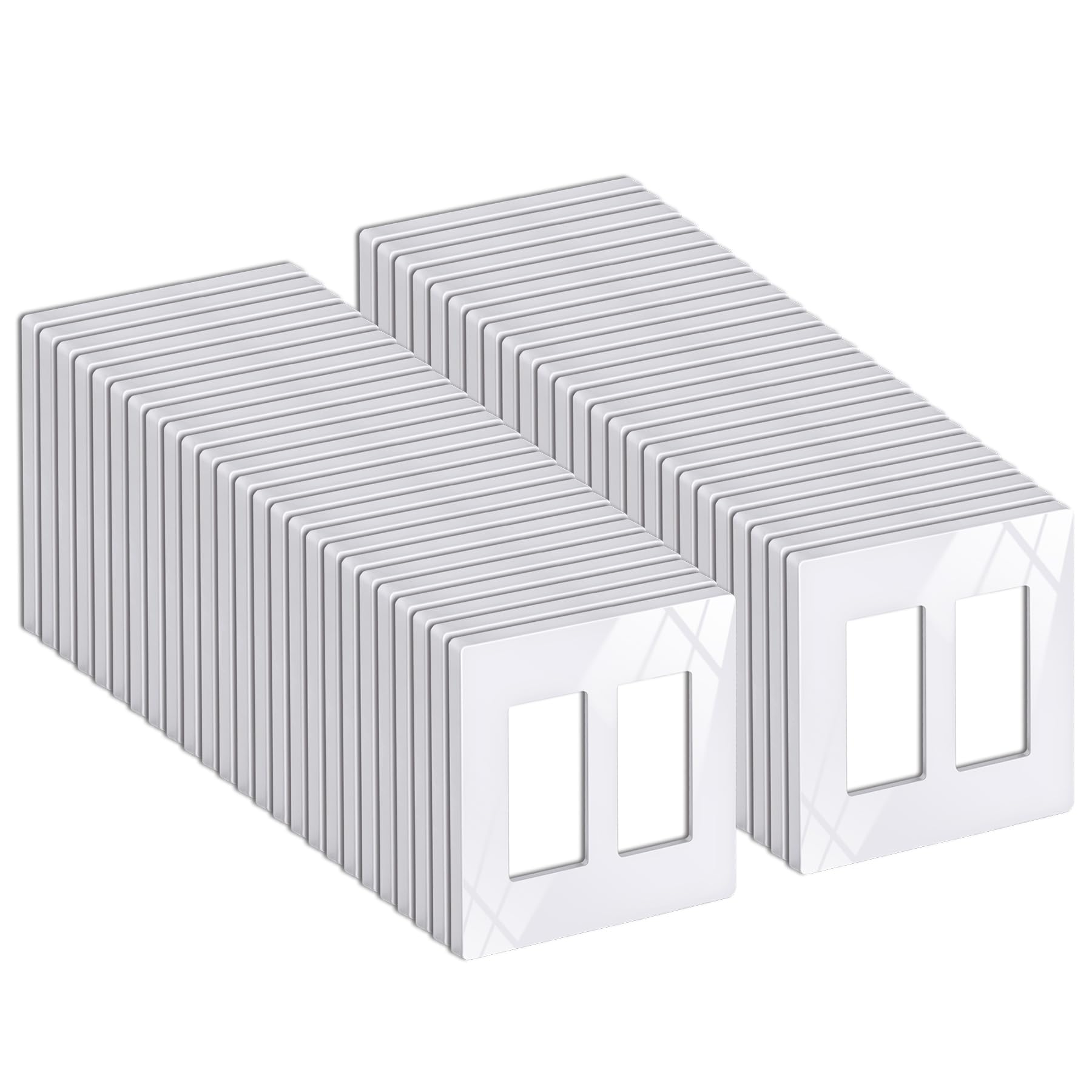Elegant Screwless Wall Plates - Snow White -10