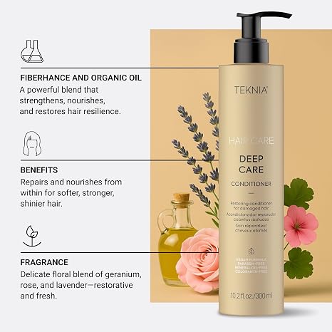 LAKME Teknia Deep Care Conditioner, Repairing Conditioner for Damaged Hair