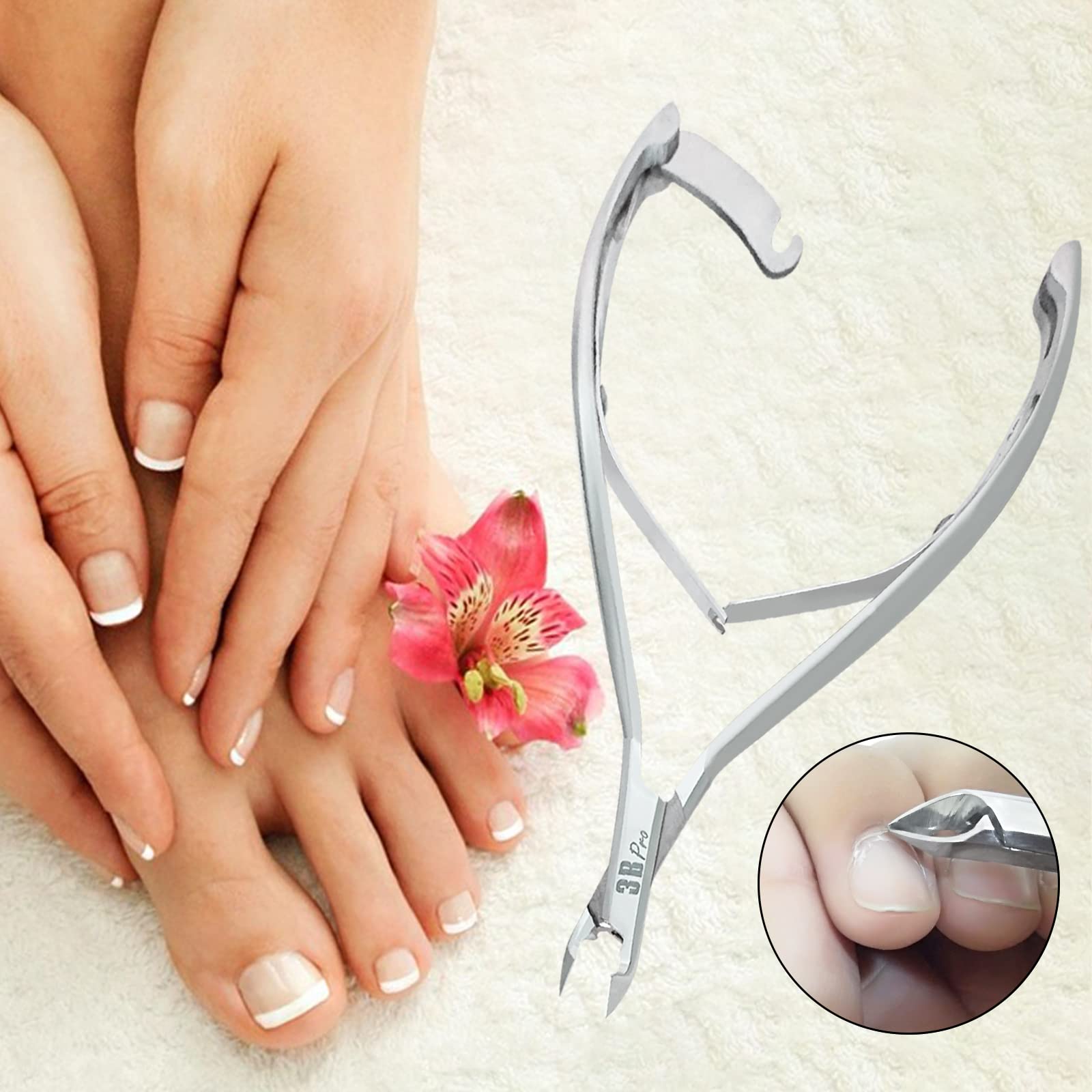 Cortaúñas profesional Cortador de uñas Kit de manicura y pedicura Instrumentos de podología Juego de 11 piezas Lima de uñas Pinza de cutícula Levantador de uñas Caja de seguridad