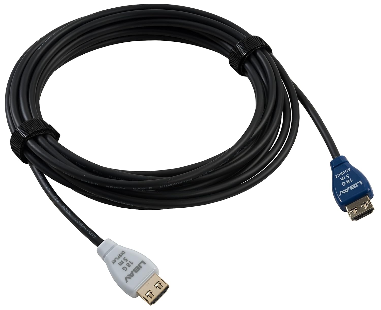 Liberty Halo Active Optical Hybrid 18G Plenum Commercial Grade in-Wall Rated Series High Speed HDMI Cables Supports 4K60 4:4:4, eARC, All HDCP Levels 20 Meter