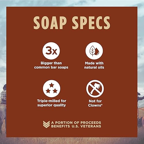 Miniatura 6 de Duke Cannon Supply Co. Big Ass Brick of Soap - Jabón grande para hombre con aroma masculino almizclado, para todo tipo de pieles, hoja y cuero, 10