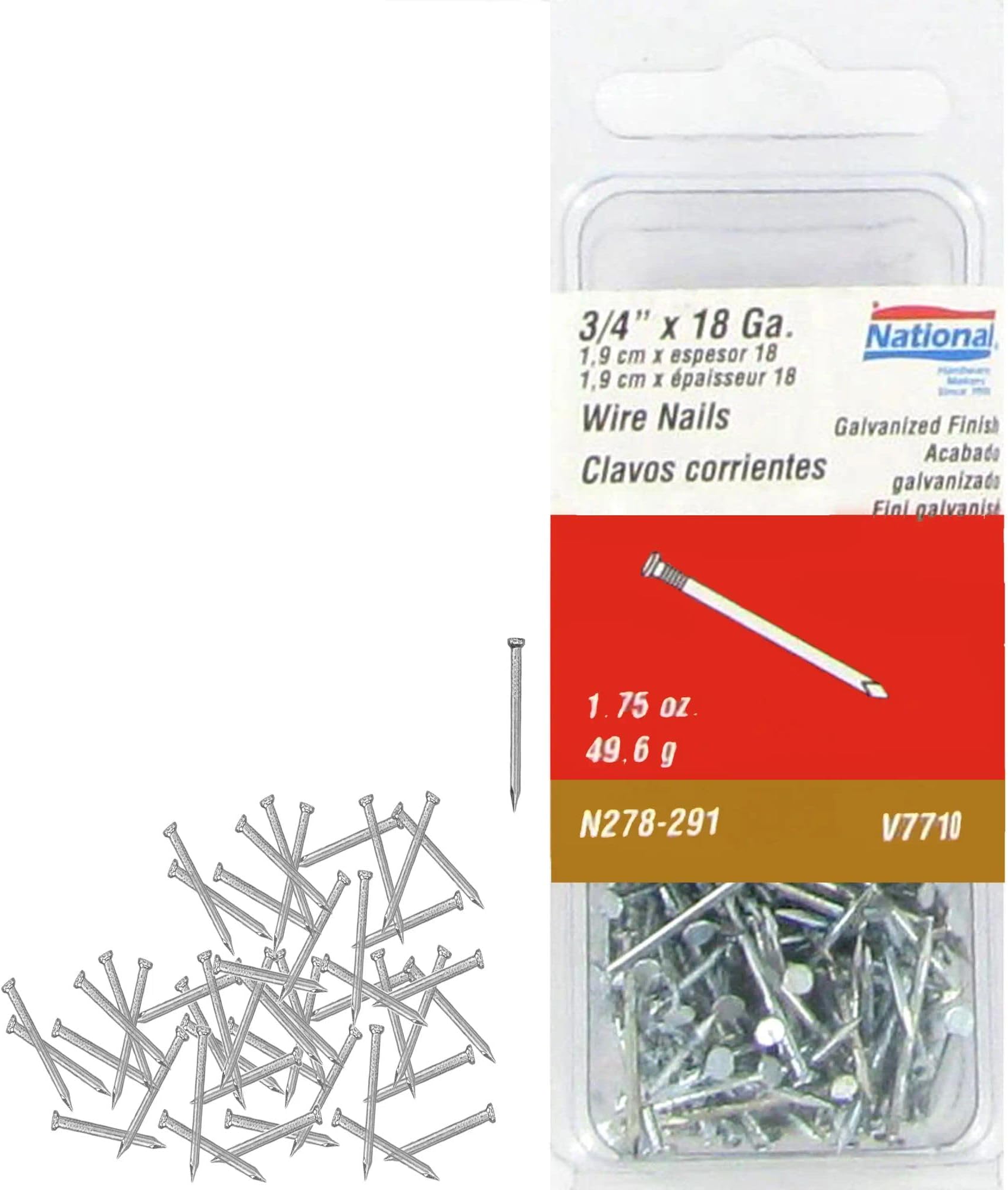 National Hardware N277905 V7700 Cut Tack in Galvanized Carpet Tacks