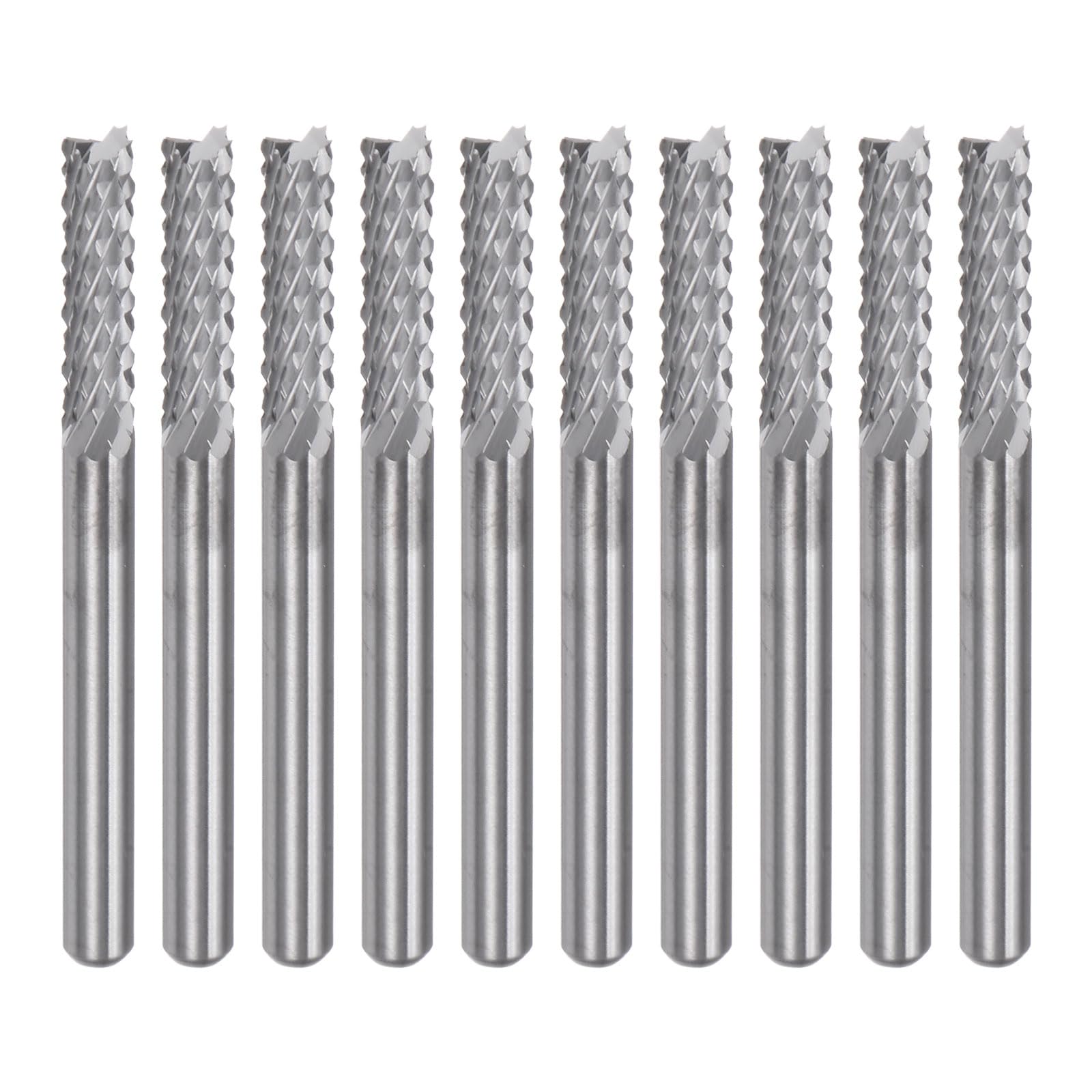 Carbide End Mill Bits - CNC Router PCB -12 Carbide End Mill Bits - CNC Router PCB -12