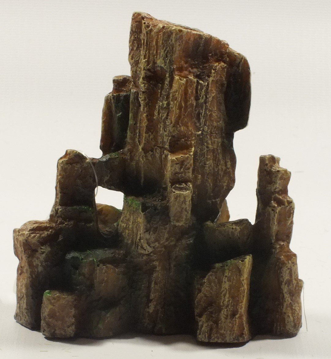 Small Rock Outcrop, Artificial Rock Formation for use in Aquariums & Fish Tanks, Fish & Reptile Safe Decor Ornament | Aquarium Rocks for Aquascaping