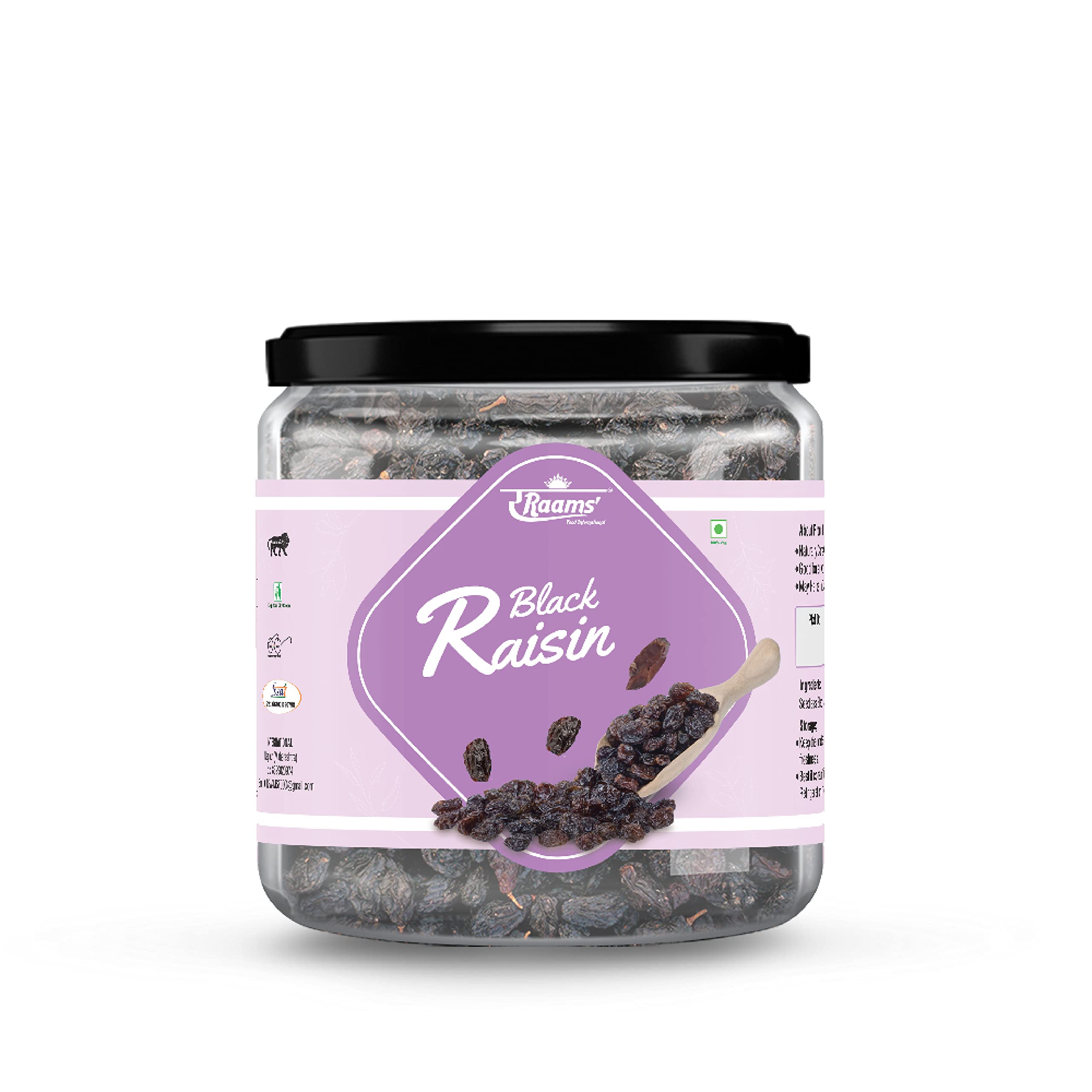 RRaams Black Raisins (Kaali Kismis) 250gm | Kaali Kismis Healthy Snack | Dry Fruit | Gluten Free | Organic Indian Food | Rich In Nutrients | Black Raisins 250gm (Pack Of 1) (B09ZYSTHT3) Amazon Price History, Amazon Price Tracker