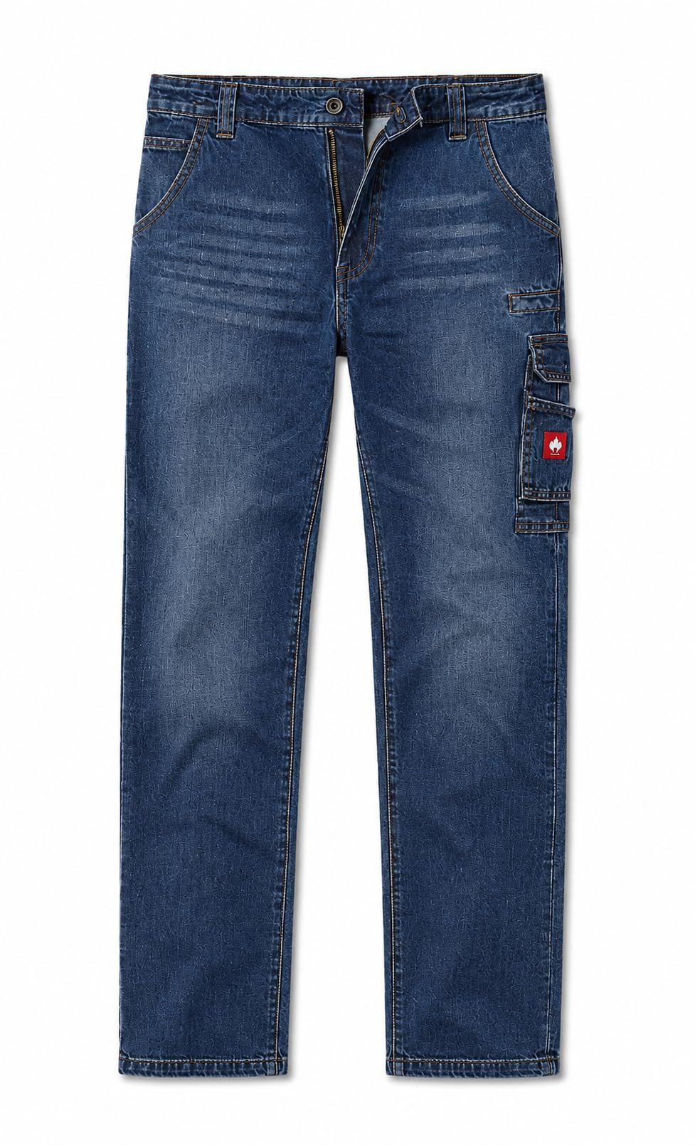 Generisch e.s. Worker Jeans Herren, Cargo Arbeitshose mit Zollstocktasche, Robuste Baumwolle, Handwerk und Baustelle