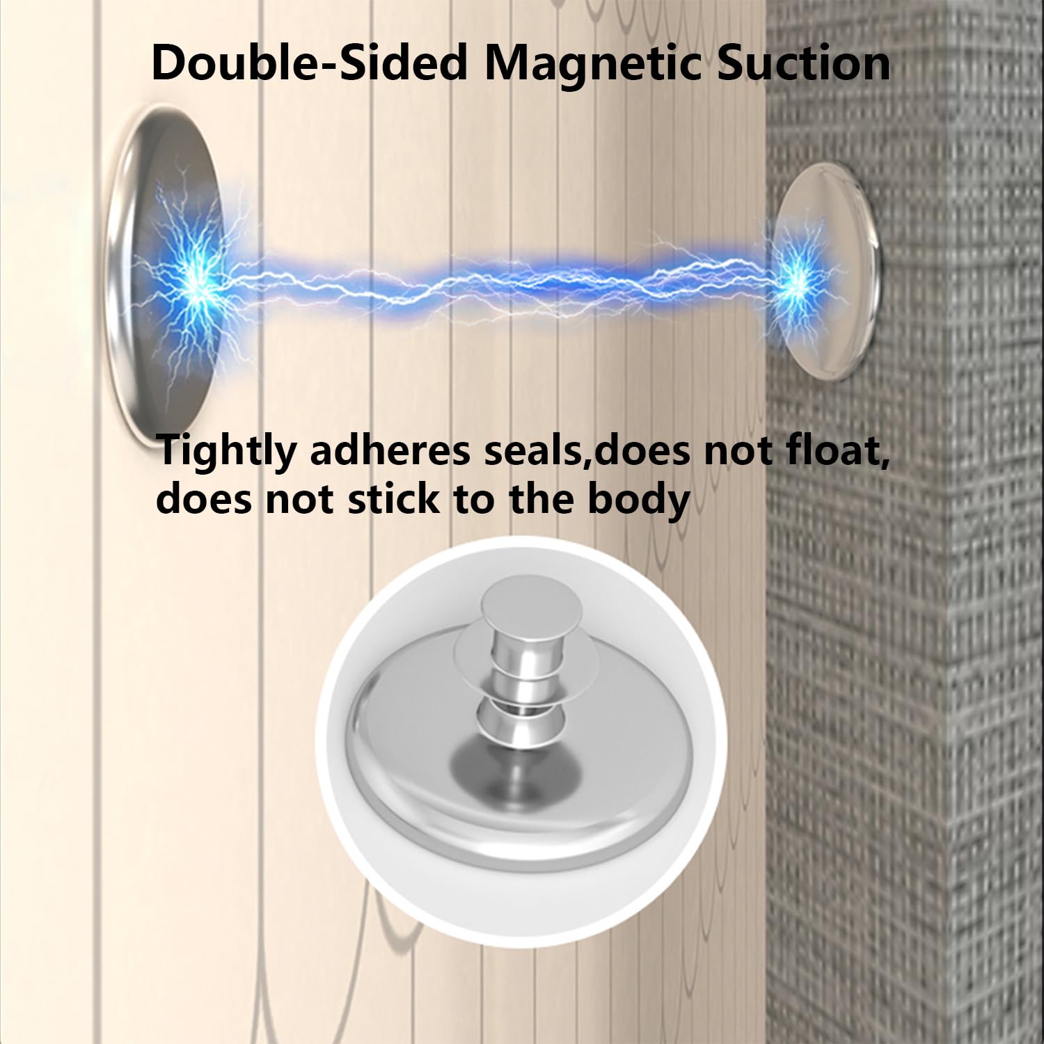 Tenda da Doccia Magnetica, Tenda da Bagno Pieghevole Impermeabile con Striscia Magnetica Che trattiene l'acqua, a Prova di Schizzi e con Chiusura Rapida per vasche da Bagno e Hotel.