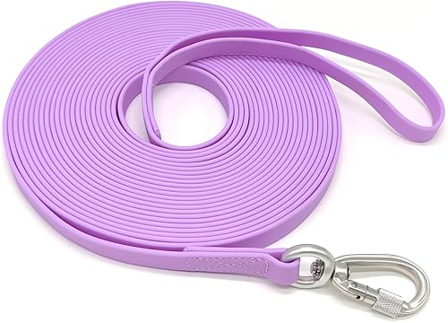 Miniatura 14 de ZALER Correa Larga para Perro Impermeable Correas de Entrenamiento 50ft 30ft 20ft 15ft 10ft 6ft, A Prueba de Olores Correa Larga de Llamada con