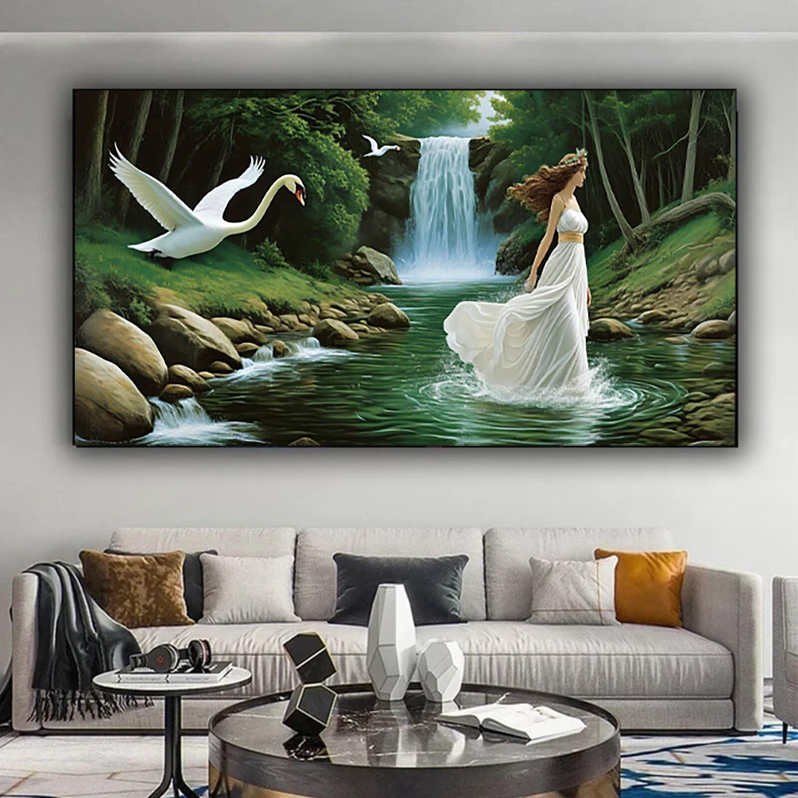Malen nach Zahlen Kinder Tier Malen Nach Zahlen Erwachsene, Geschenke für Mädchen Junge Bastelset Set, Malen nach Zahlen Fallen | Malen nach Zahlen Ohne Rahmen, (60x120cm) Bastelset Erwachsene B-X
