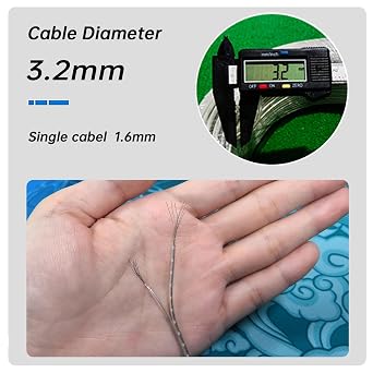 15M 2 Core Transparent Cable, 28AWG Clear Electric Cable, 2 Core Transparent PVC Wire, Clear Electrical Wire, Diameter 1.6 * 3.2mm, For Installing Low Power Appliances, LED Lamps