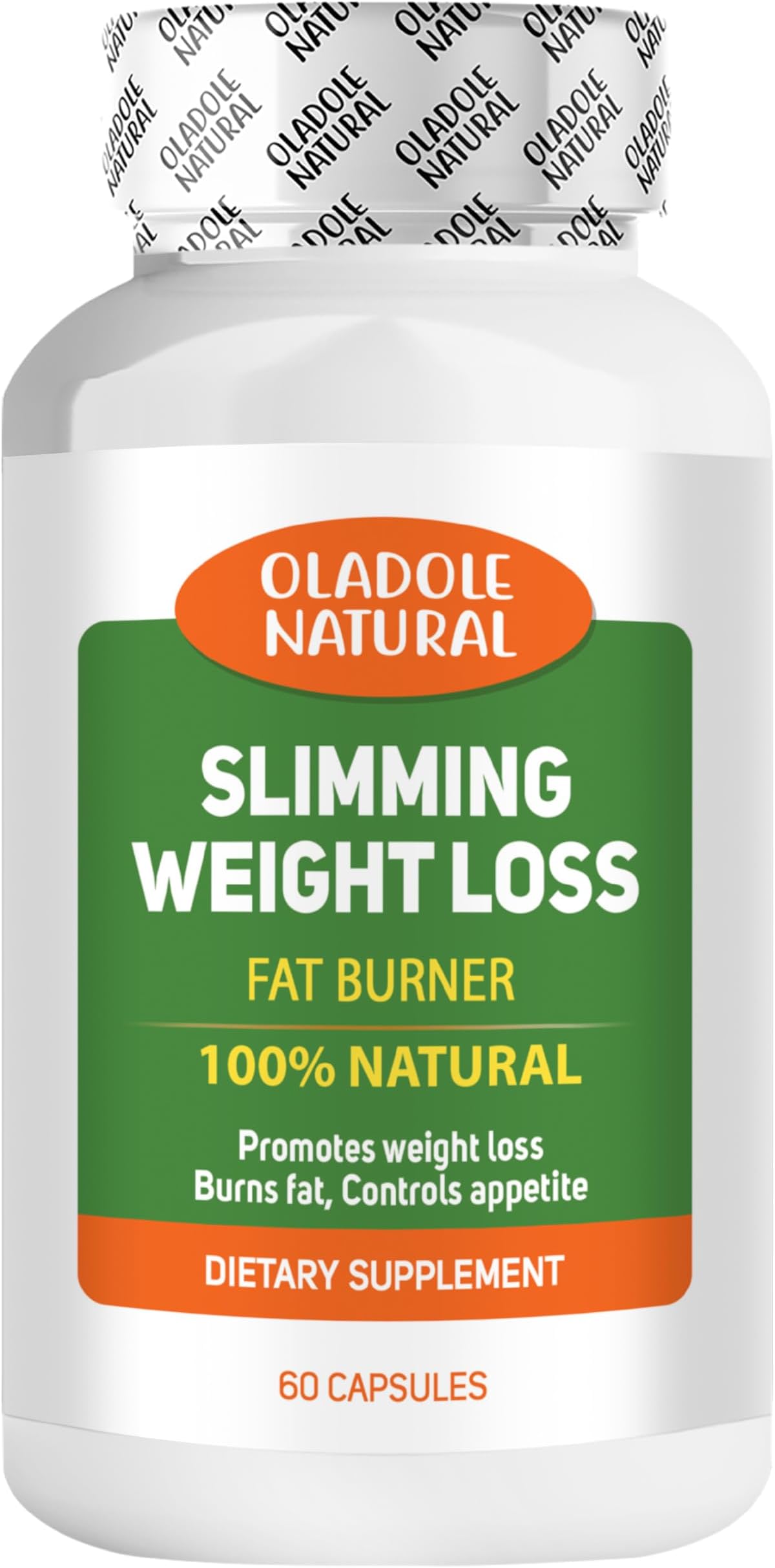 Oladole Natural Slimming Weight Loss Diet Pills, Non-Prescription Weight Management Aid, Powerful Fat Burning and Appetite Suppression - Excellent for Keto Diet 60 Capsules