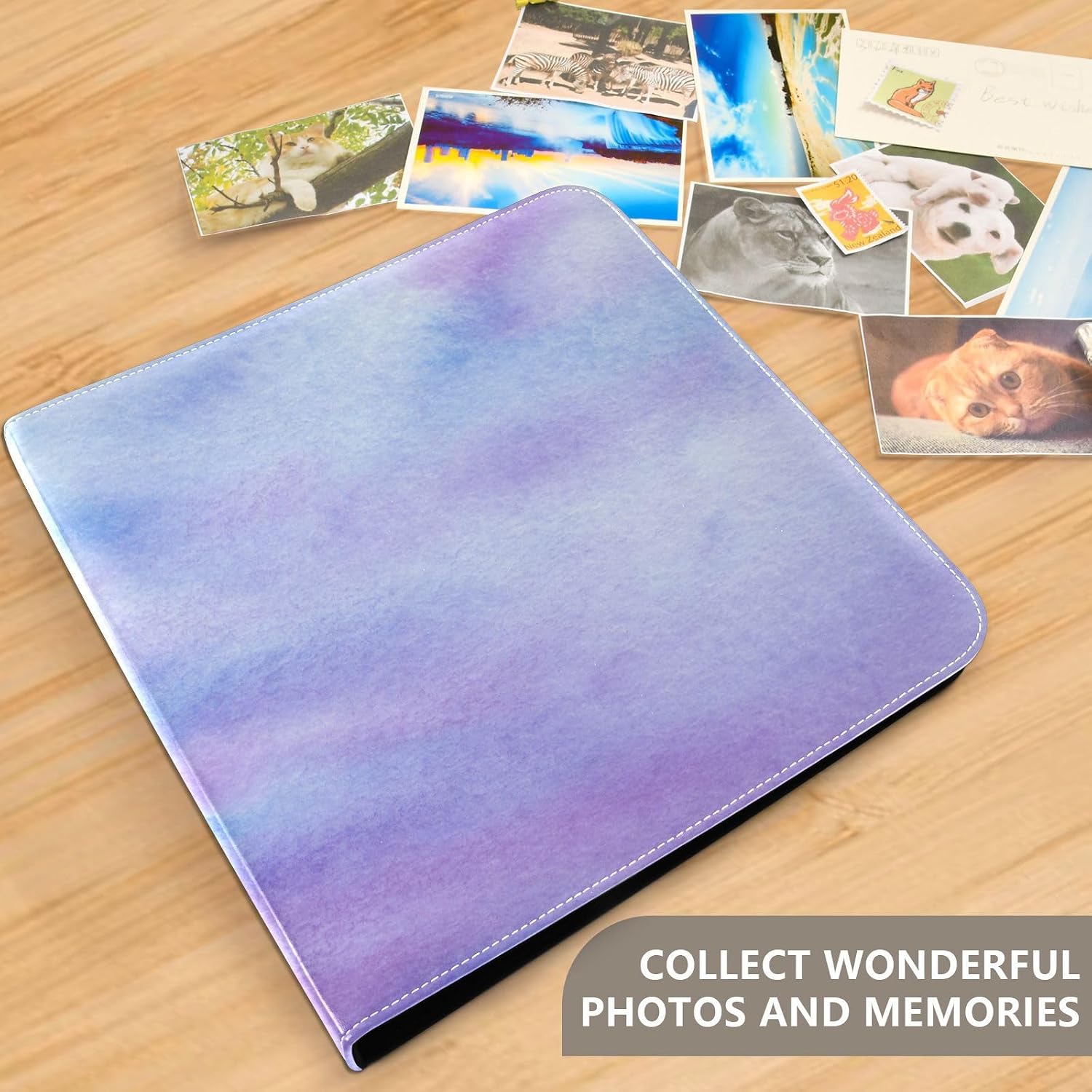 Gradient Blue PurplePhoto Album Binders Photo Books Self Adhesive Pages Scrapbook Photo Albums Childhood Photo Album 4x7