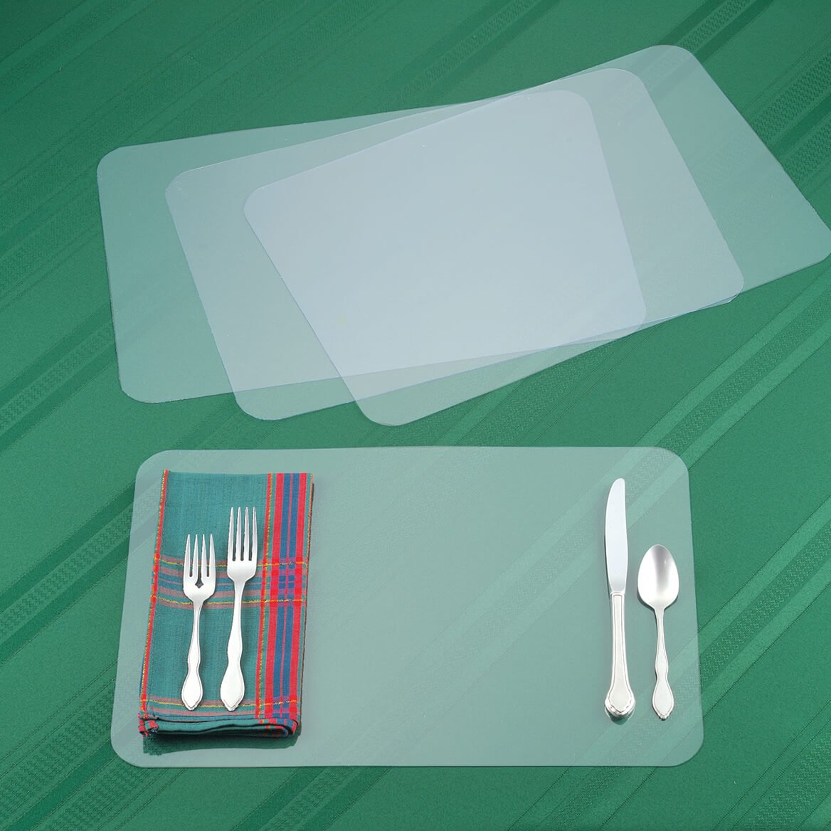 Clear Placemats Set of 8