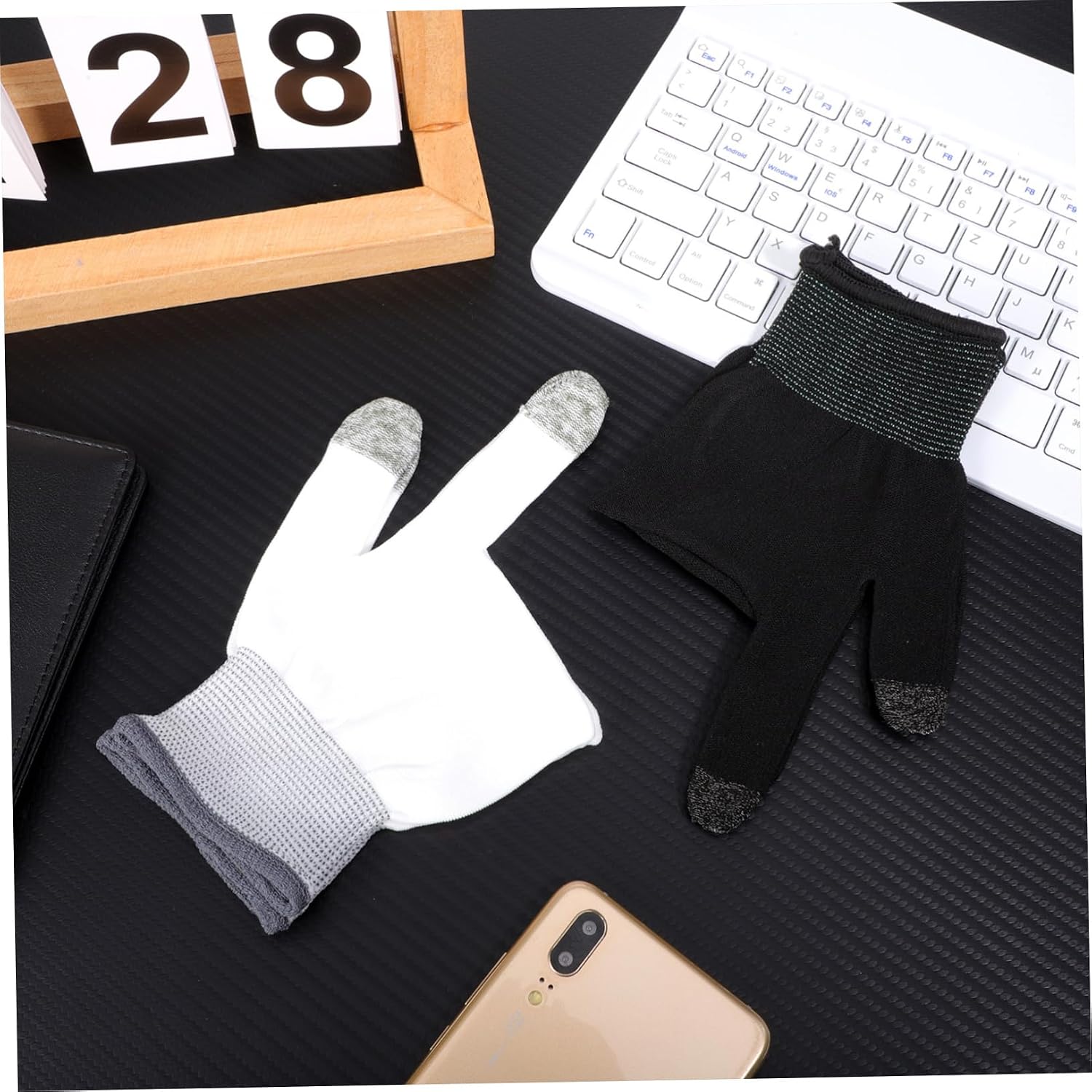 Abaodam 10pairs Breathable Touchscreen Gaming Finger Gloves Graphene-Enhanced Comfort for Mobile Gamers for Billiards Sports