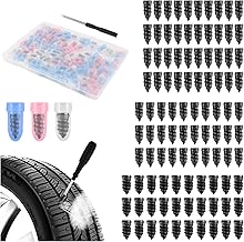 100PCS Tire Repair Rubber Nail Kit,2026 New 3 Sizes Screw in Tire Plugs Set Includes Screwdriver,Fast Self-Service Tires Plug Kit Heavy Duty Professional for Truck/SUV Puncture