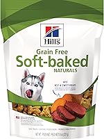 Hill's Grain Free Soft Baked Naturals Dog Treats, Beef & Sweet Potato, All Life Stages, 8 oz - Vet Recommended