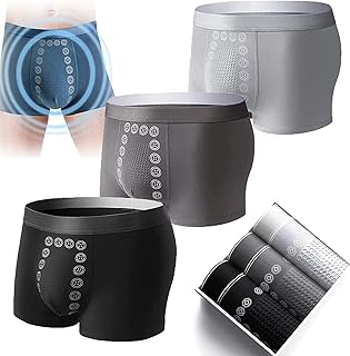 EFT Energy-Field Therapy Men's Underwear, 3PCS Energy Field Therapy Men's Underwear,MagneticTherapy eft underwear for Men (A Set,L)