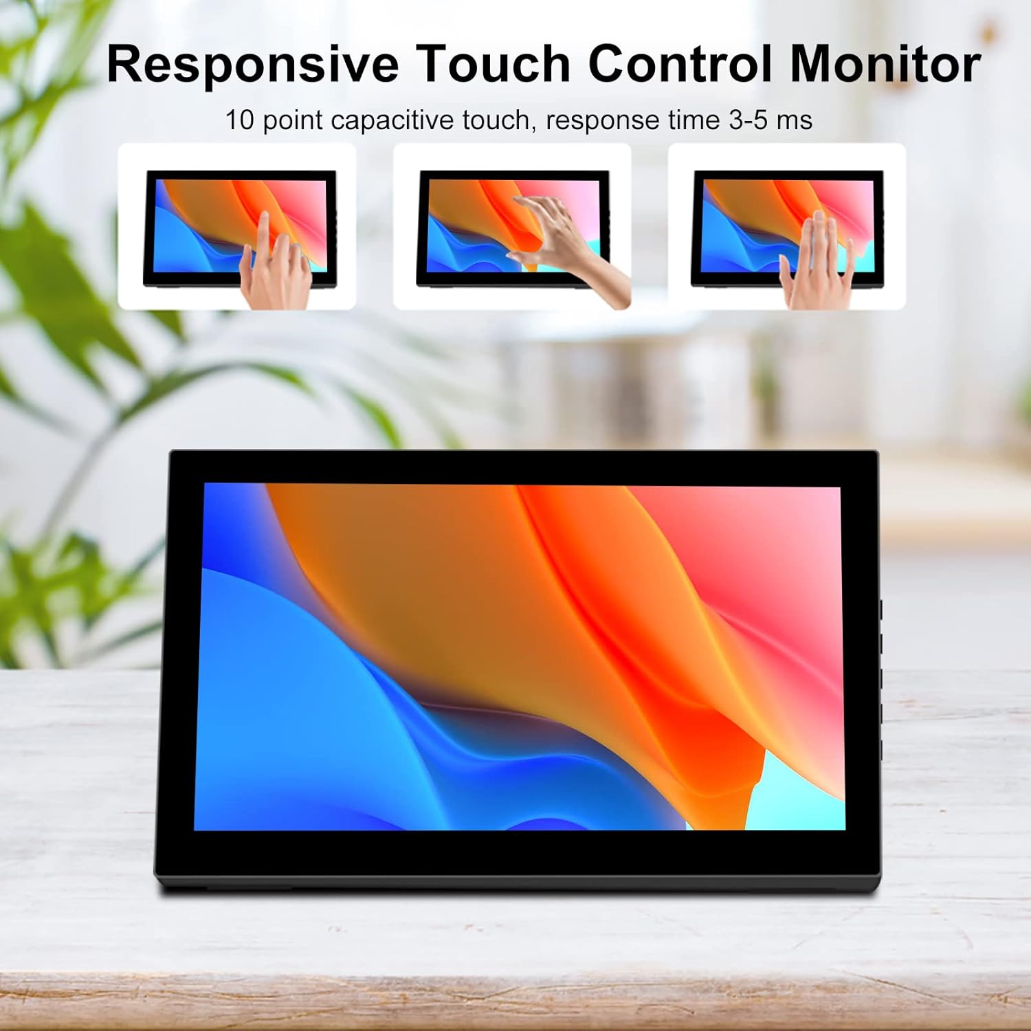 7 pulgadas mini pequeño monitor de pantalla táctil altavoces ...