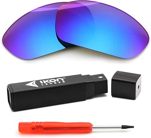 Miniatura 35 de IKON LENSES Lentes de repuesto polarizadas para gafas de sol Oakley X-Metal Juliet azul profundo espejo