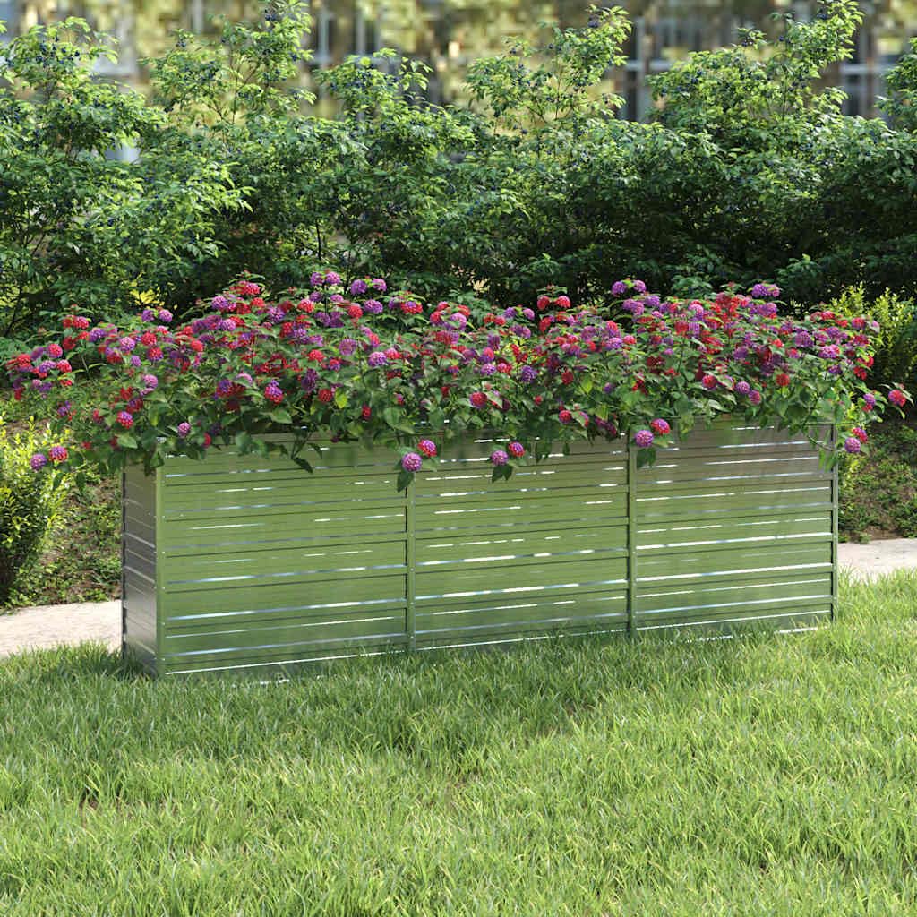 Lit surélevé de jardin pour jardiner sans mal de dos avec étagère