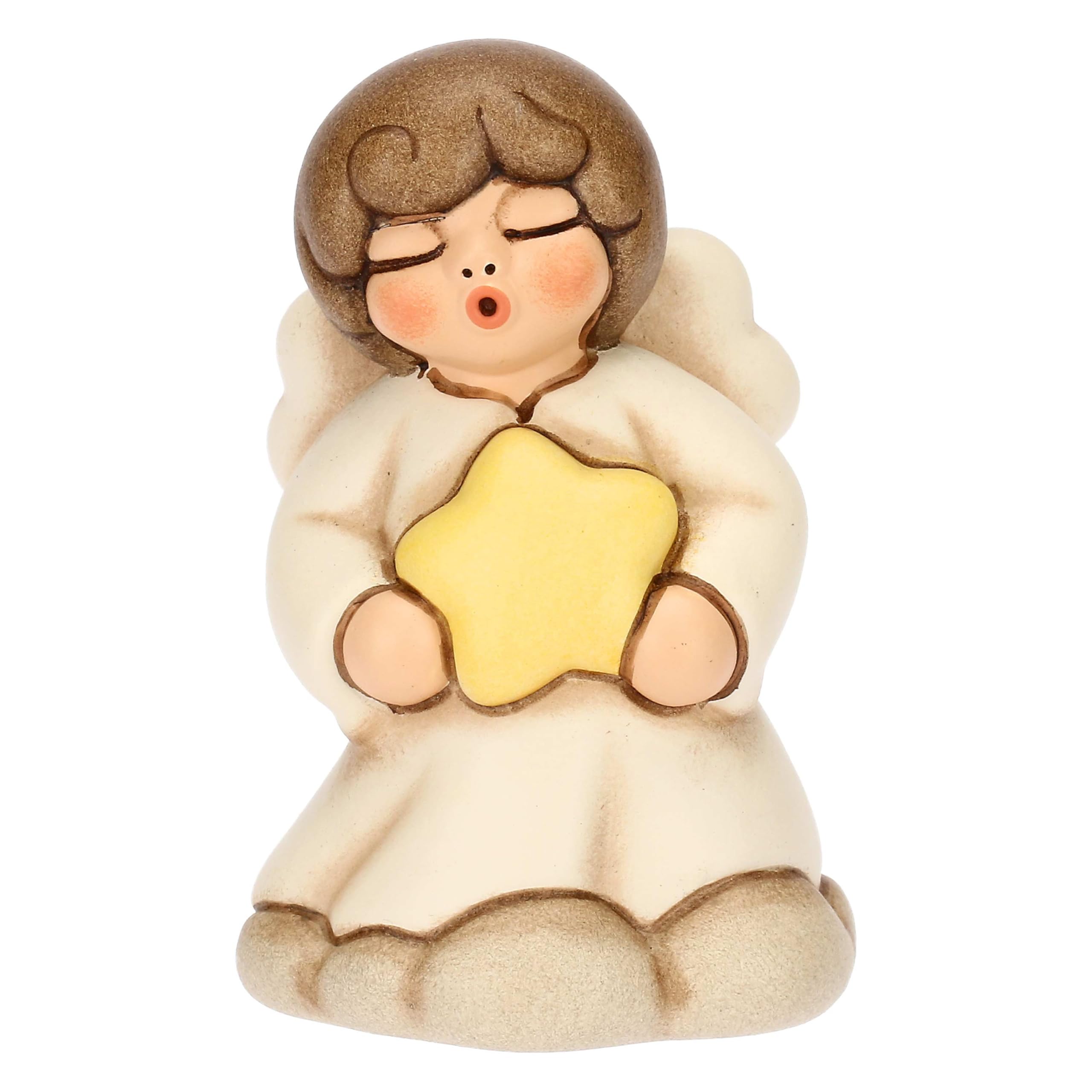THUN - Angel Nap - Sweet Dreams - Ceramic - Angels Collection - 4.5 x 4 x 7 cm
