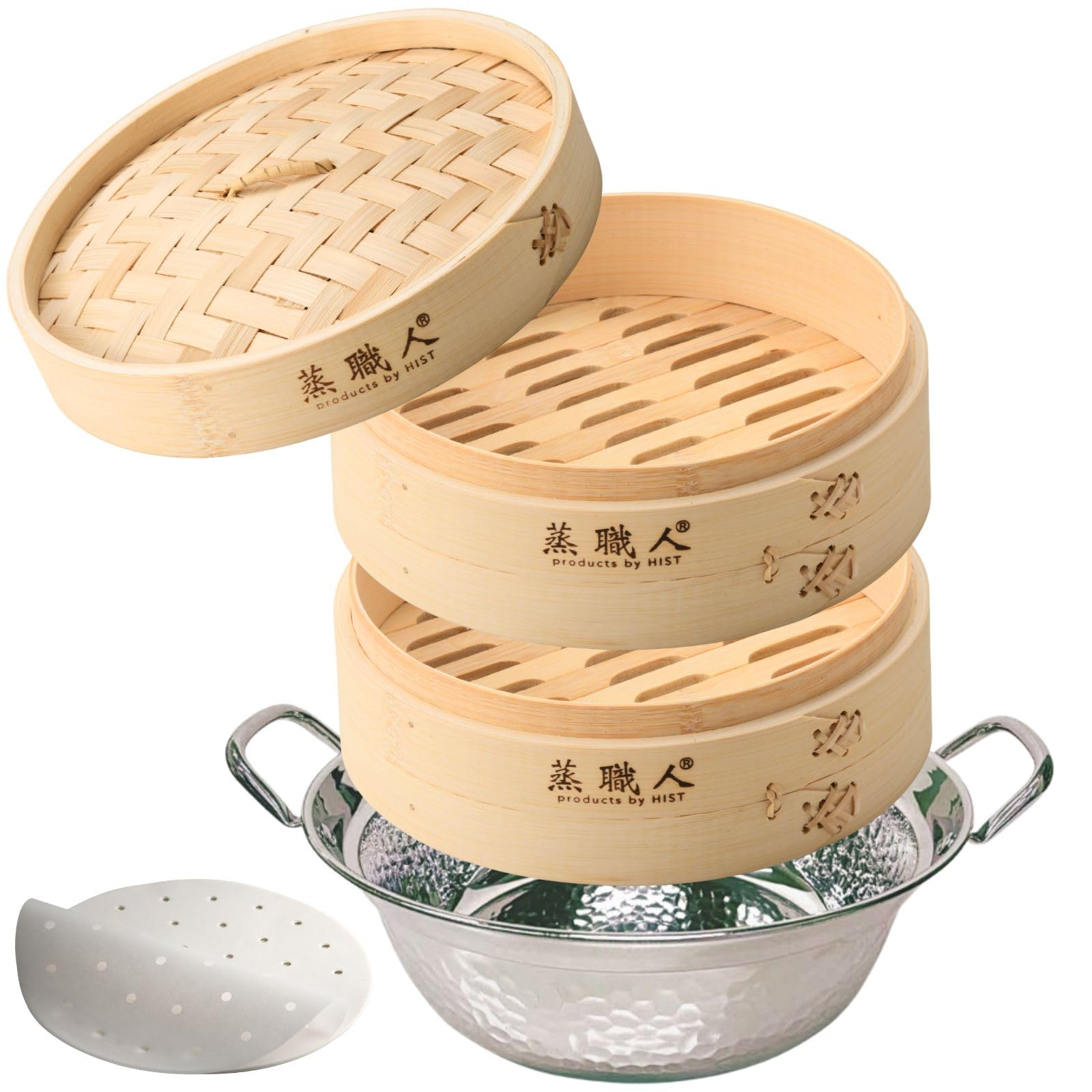 Amazon | 業務用厨房機器 ハイスト 蒸職人 竹セイロ 2段（本体2個蓋1個