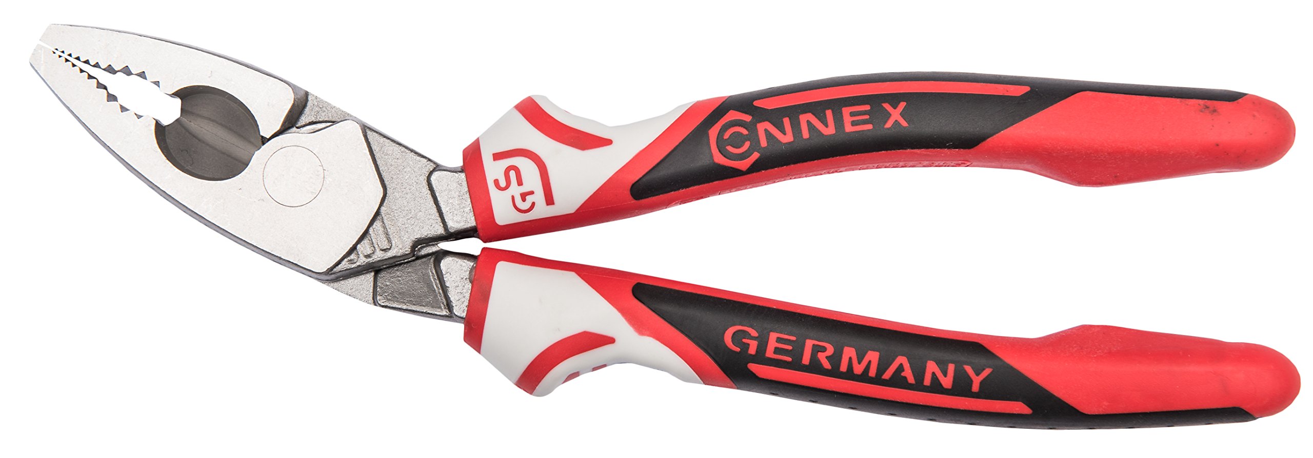 Connex COXT111090 - Pinza Universale Inclinata, 190 mm, in Acciaio Speciale per Utilizzo Professionale, Impugnatura Ergonomica con Rivestimento Premium in Tre Componenti