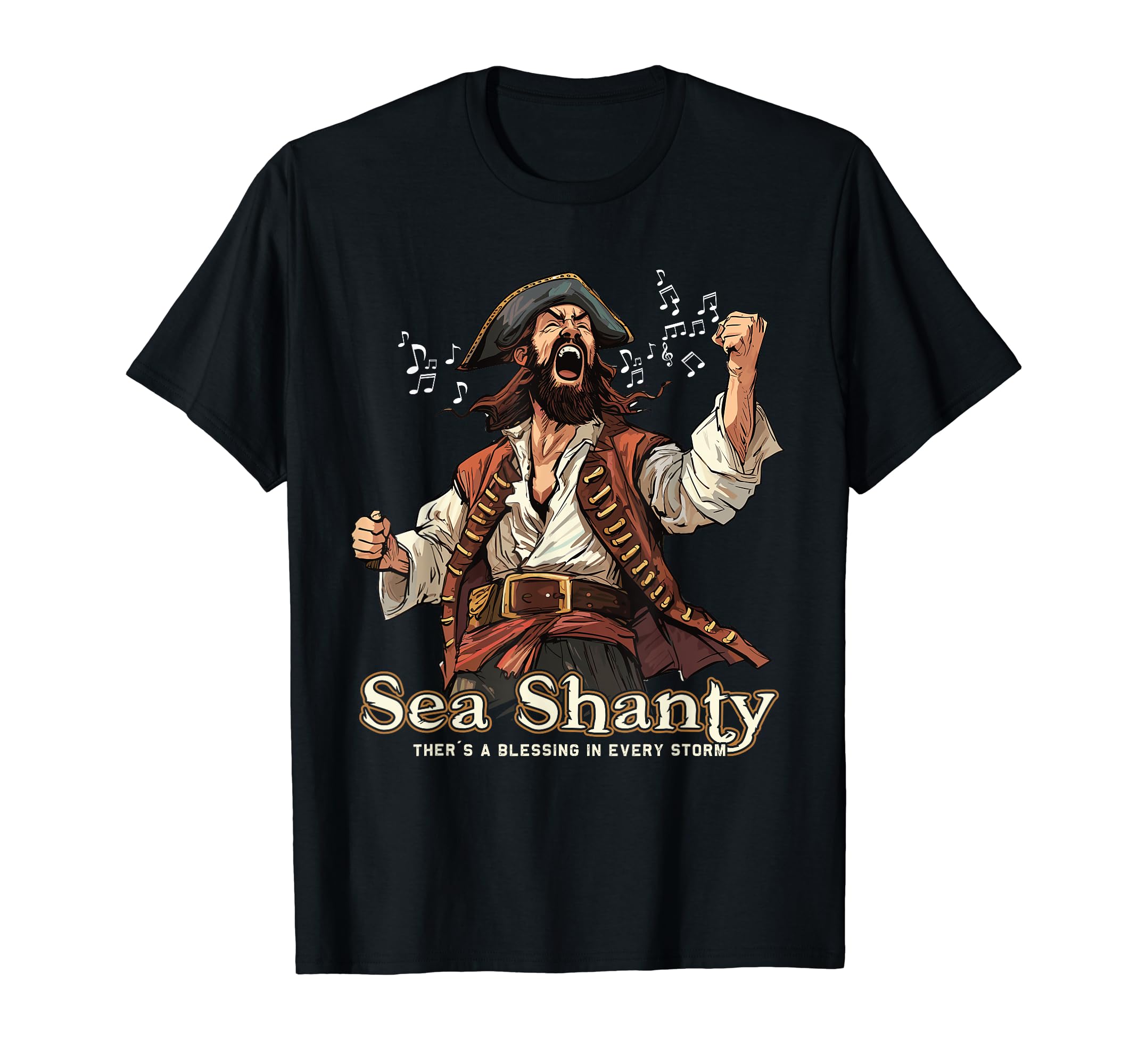sing sea shantie Design for loves singing boating sea shanty T-Shirt