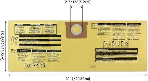 Miniatura 9 de Shop-Vac 90663 Bolsas de filtro desechables de 15 a 22 galones, paquete de 6