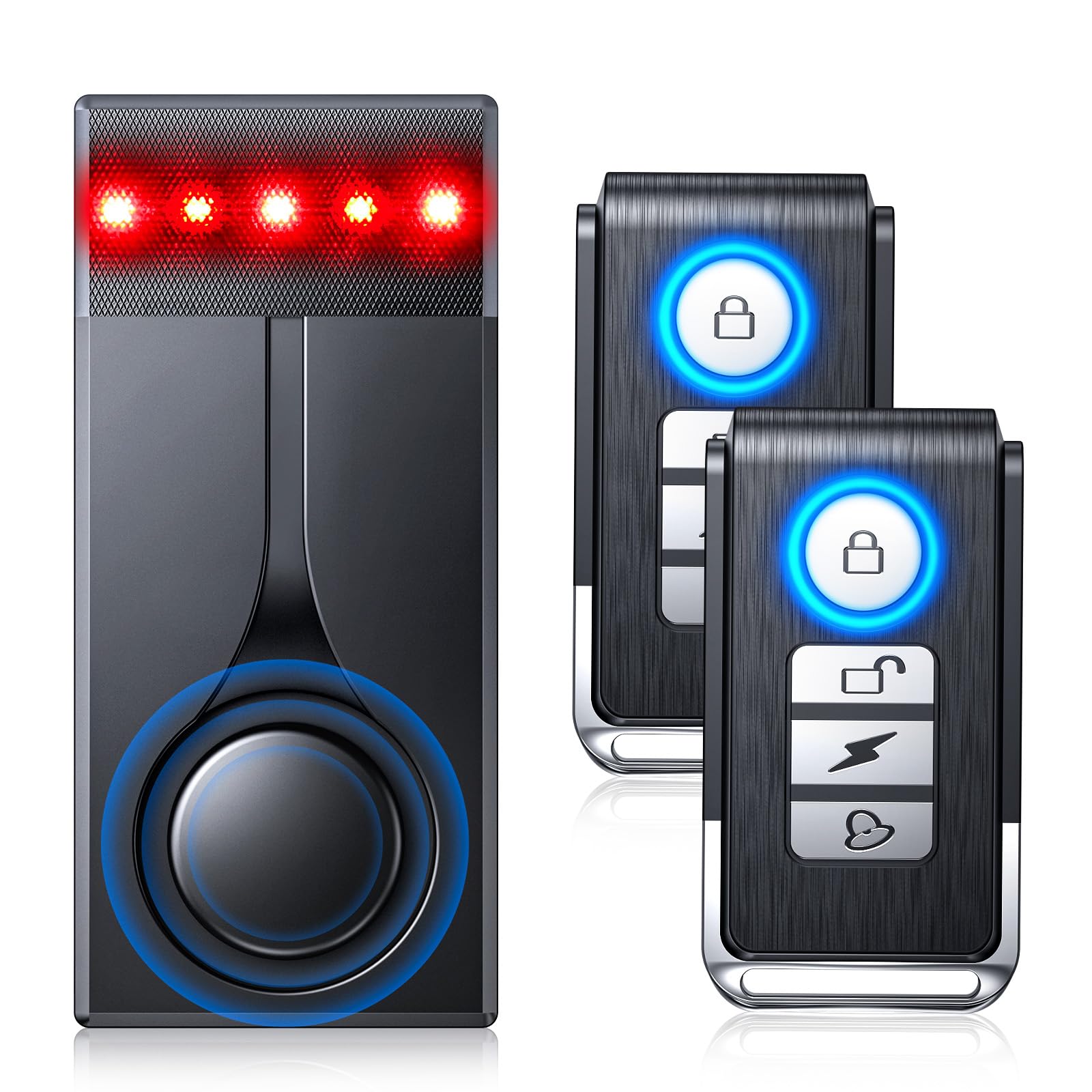 Amazon.co.jp: 108dB カーアラームシステム、車の盗難防止振動センサー