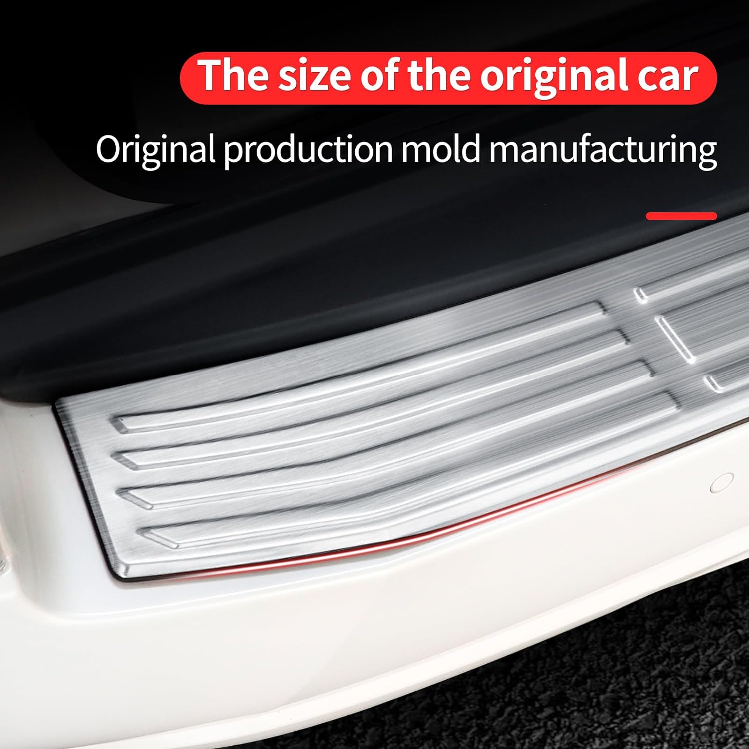 Stainless Steel Silver Upgrade Accessories, Trunk Rear Guard, for Lexus GX460 gx460 2014-So far. Interior Protector Trim (2014-So far/Rear Guard Plate【External】)