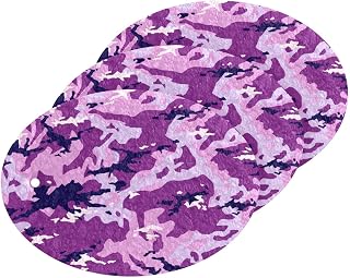 Purple Camouflage Camo Kitchen Sponges Cleaning Dish Sponges Non-Scratch Natural Scrubber Sponge for Kitchen Bathroom Cars, pack of 3