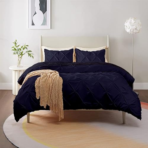 Miniatura 7 de 1 funda de edredón decorativa de algodón egipcio de 800 hilos, cubierta de edredón de algodón egipcio con cierre de cremallera y lazos en las