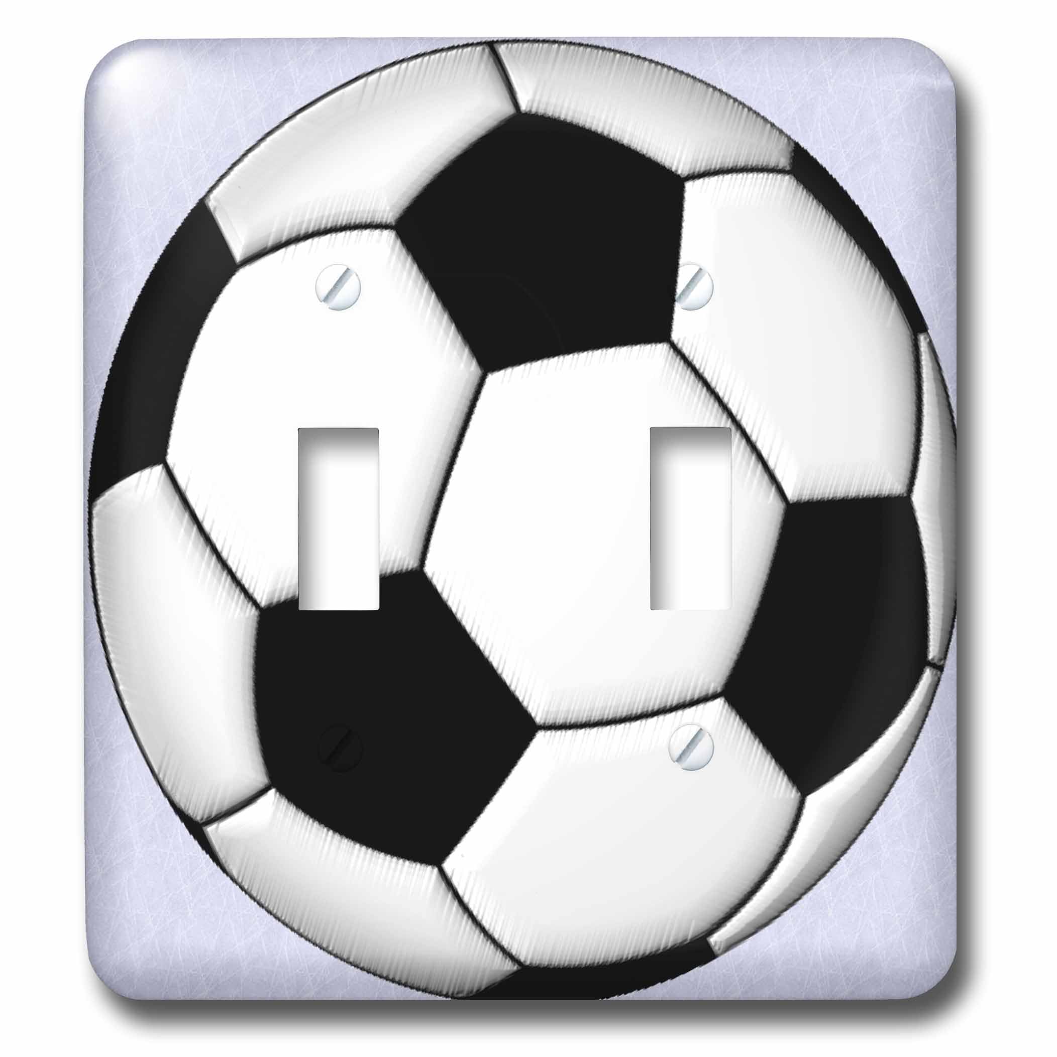 Interrupteur Soccer Ball Champ design graphique unique par 3dRose LSP_50318_2