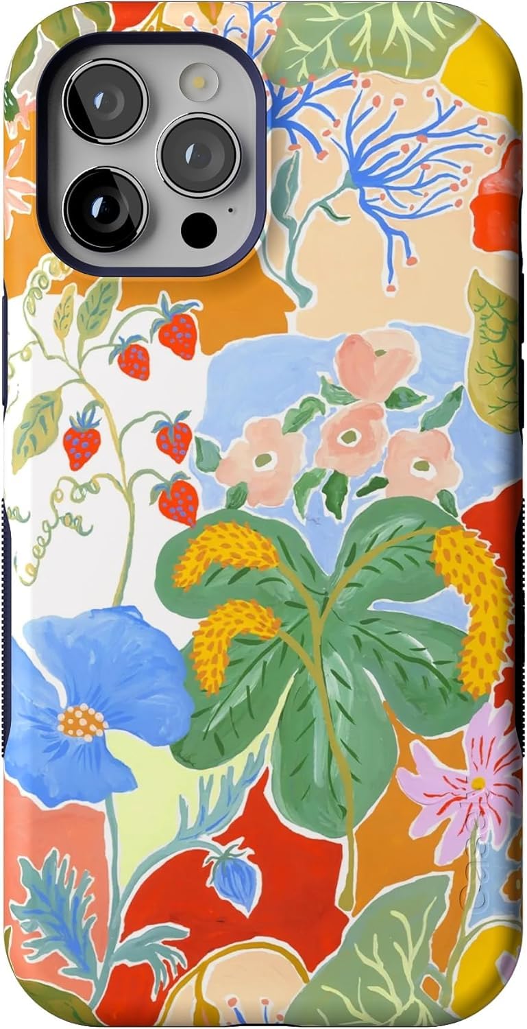 Casely iPhone 12 Pro Max Case | Botanical Blooms | Floral Patchwork | Compatible with MagSafe | Bold Protective Design