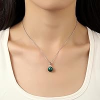 Vista 38 de Natural Jade Necklace for Women Sterling Silver Adjustable Handmade Green Jade Pendant Necklaces Healing Crystal Necklace Good Luck Gift for Her
