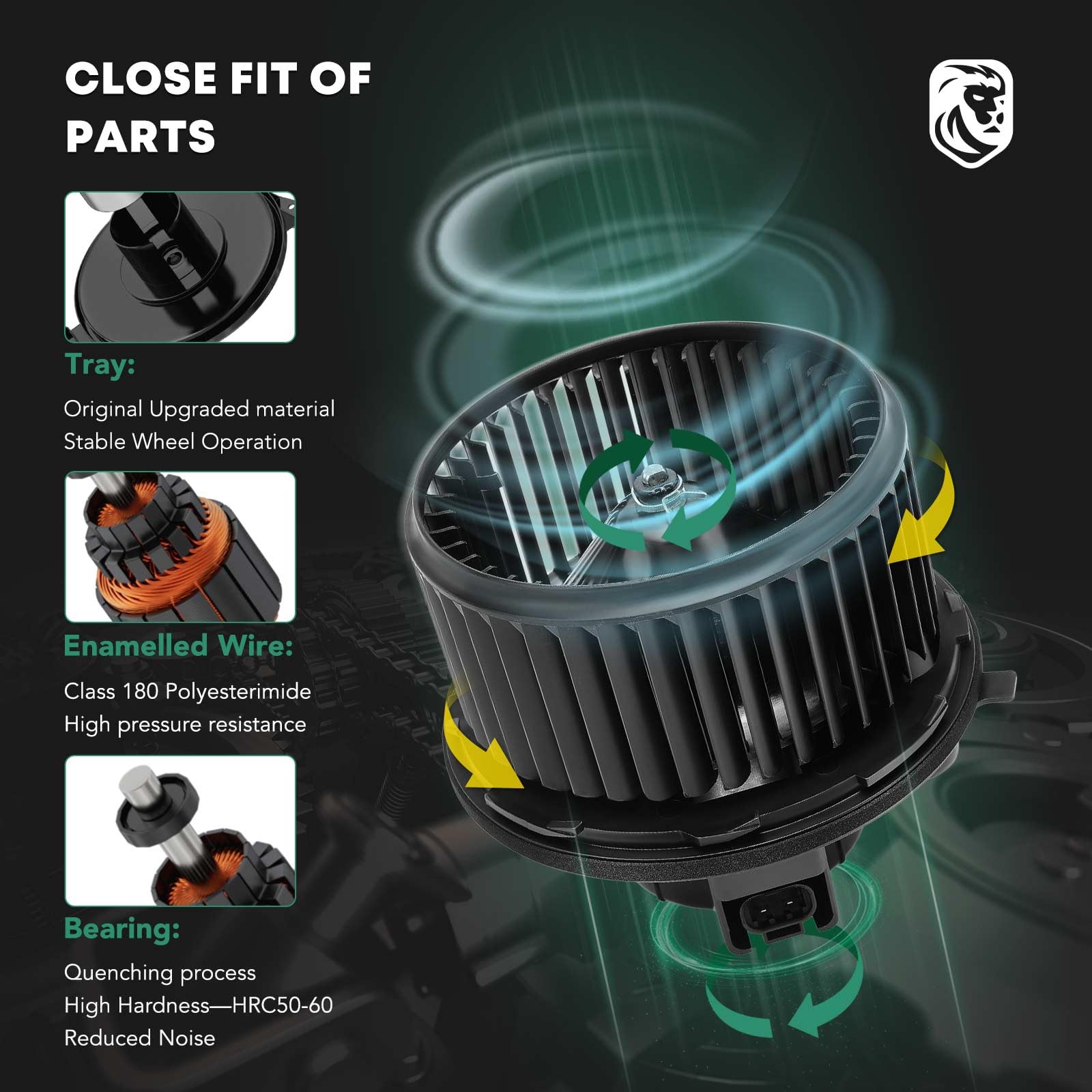 A/C Heater Blower Motor & Fan Cage For GMC Sierra Chevy Silverado 1500/2500/3500 - Foto 2