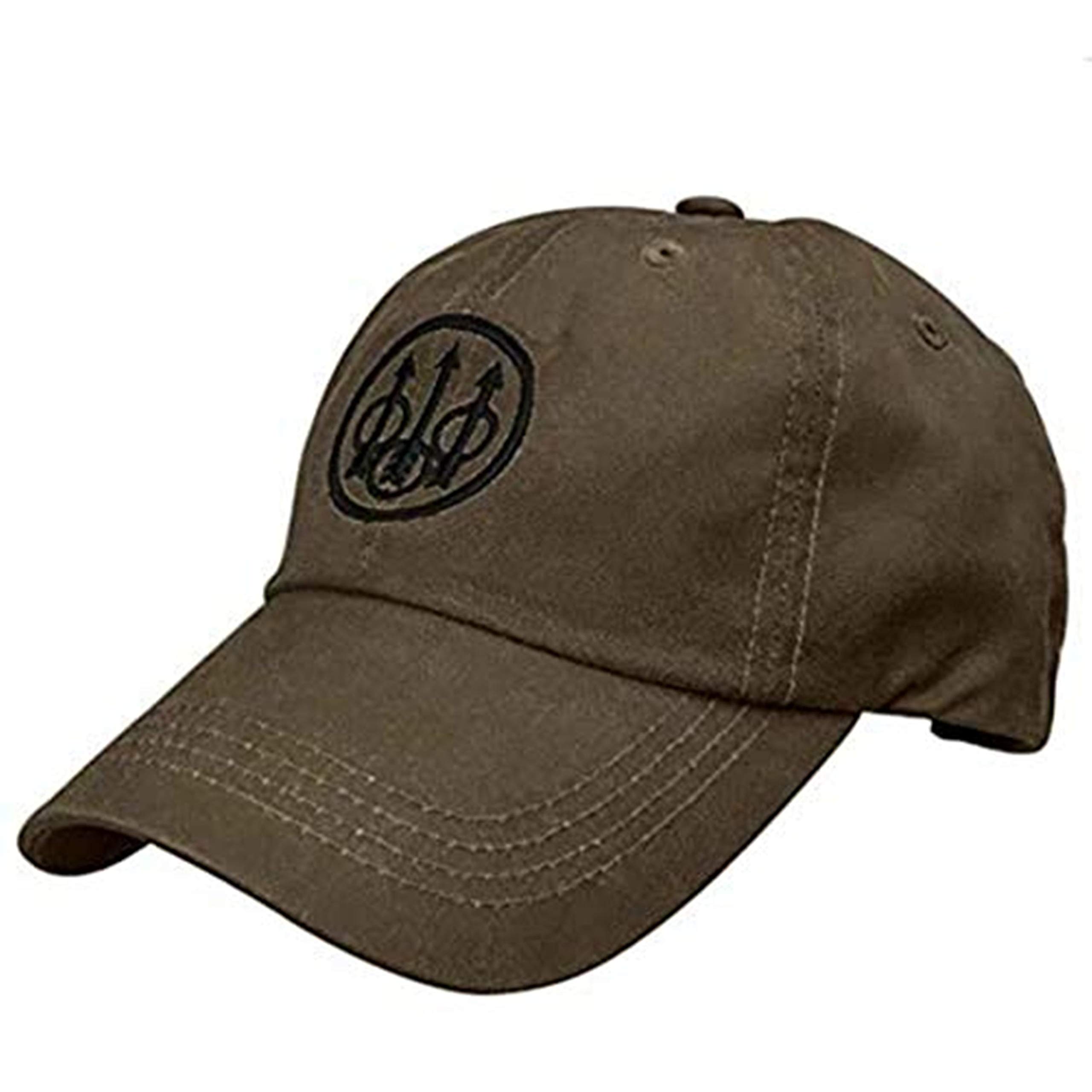Men's Waxed Cotton Hunting Outdoor Casual Hat with Beretta Trident logo