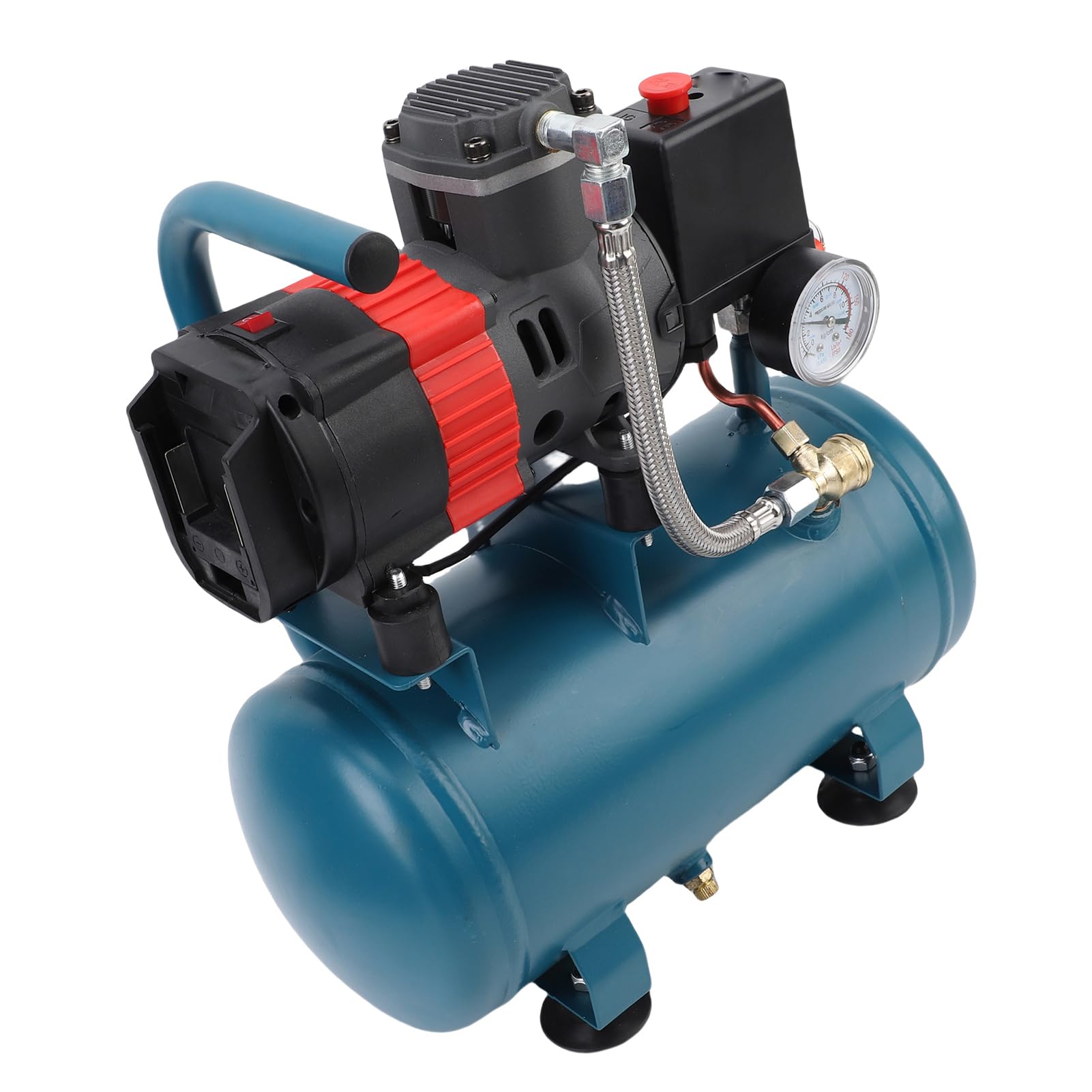 Fafeicy Compressore d'Aria Senza Fili Gonfiatore per Pneumatici Portatile Alimentato a Batteria Bassa rumorosità 65 Db 8 Bar di Pressione per Automobili e (Spina Europea)