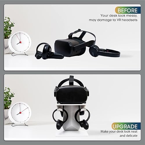 Miniatura 4 de TCTEC VR Stand VR Headset Stand VR Display Holder Storage Virtual Reality Headset Desktop Display Stand for Oculus Quest 2 Quest Rift Rift S Valve