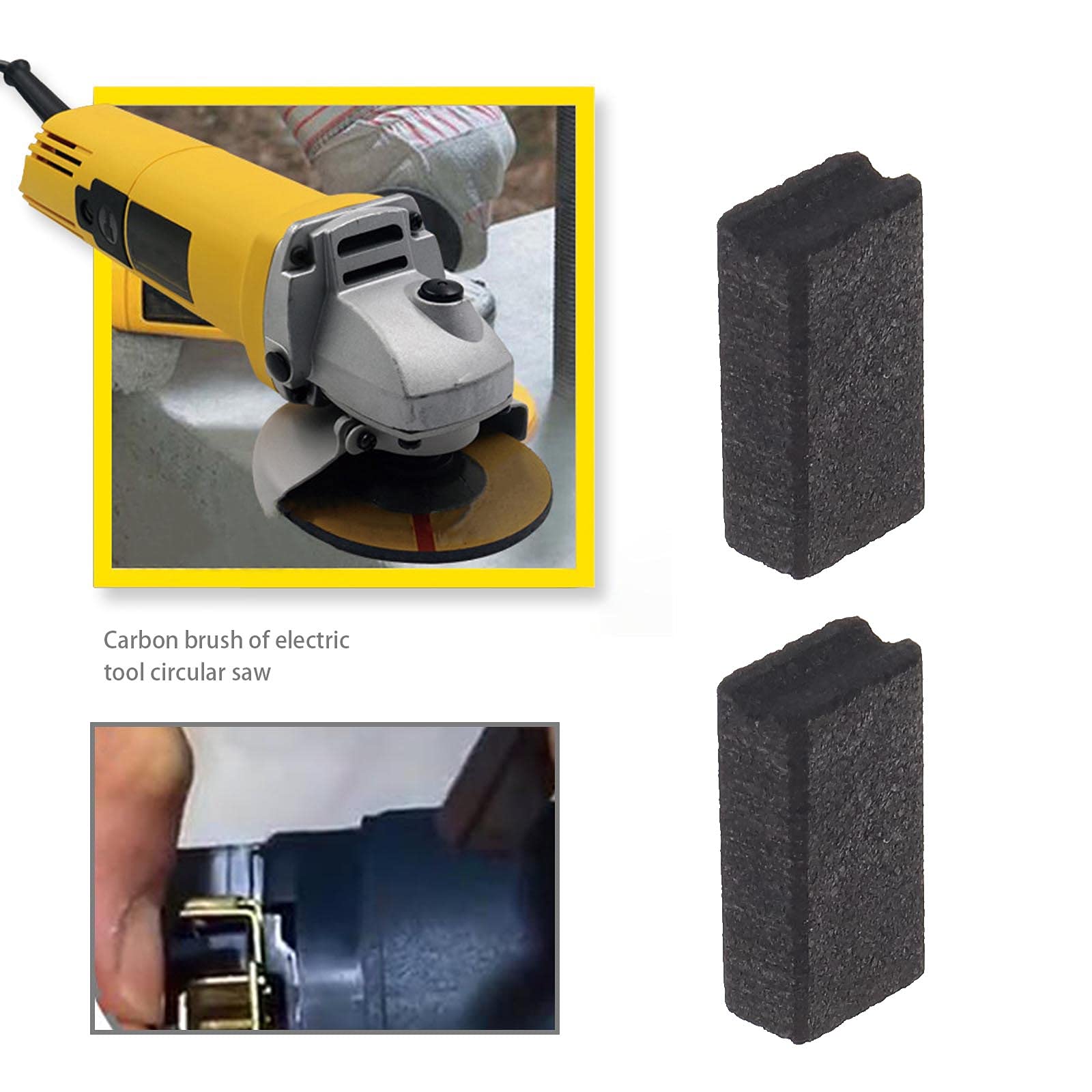 EMagTech Spazzole Di Carbone Per Motore Bosch - 2 Paia, 15x8x5mm, Con Arresto Automatico - Foto 3