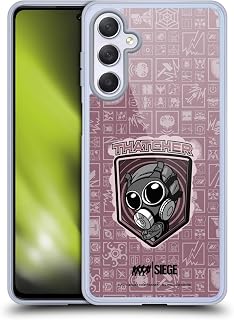 Head Case Designs Officially Licensed Tom Clancy's Rainbow Six Siege Thatcher Chibi Operators Gel Case [Military Grade Protection] Compatible with Samsung Galaxy M54 5G