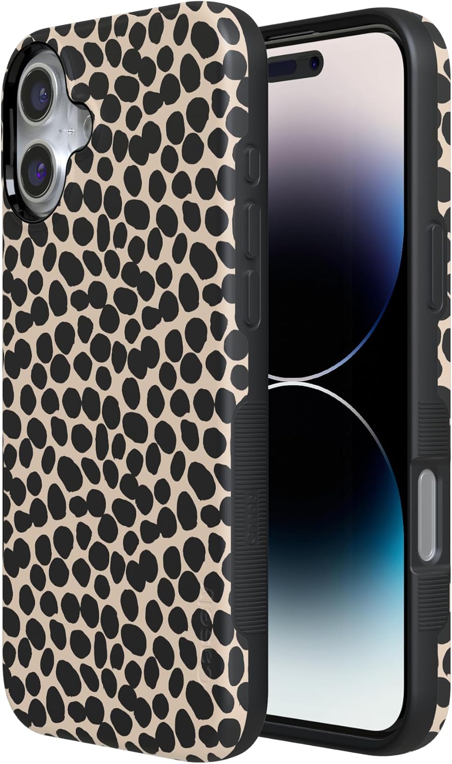 Casely iPhone 16 Case | Lost in Spots | Cheetah Print | Bold Protective Design | Compatible with MagSafe