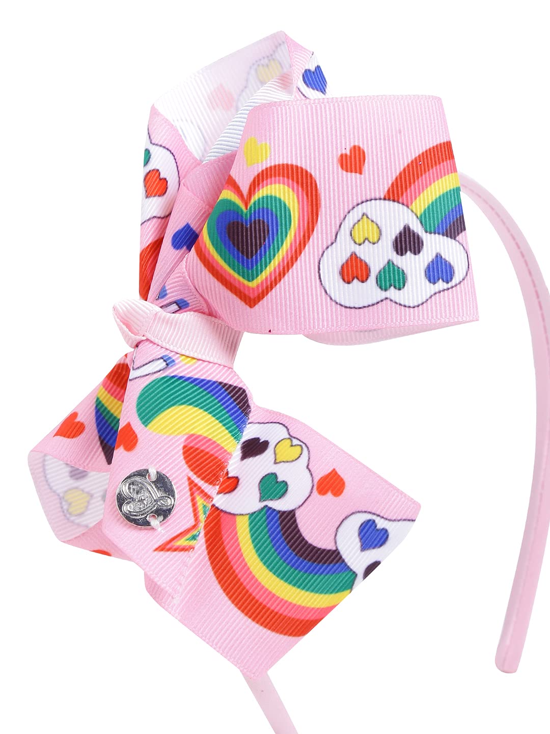 Combo Bow Hair Band & Unicorn Hair Clips, Stylish Set