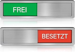 Büro Türschild-Bitte Nicht Stören Frei/Besetzt Schild Magnetisch & Selbstklebend – Schiebeschild für Büro, Home Office & Konferenzraum Magnetisches & Selbstklebendes