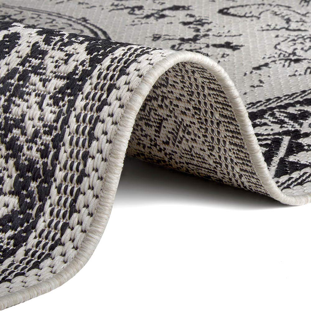 Hanse Home Tappeto Bengala, per interni ed esterni, colore: crema/nero, dimensioni: 160 x 230 cm
