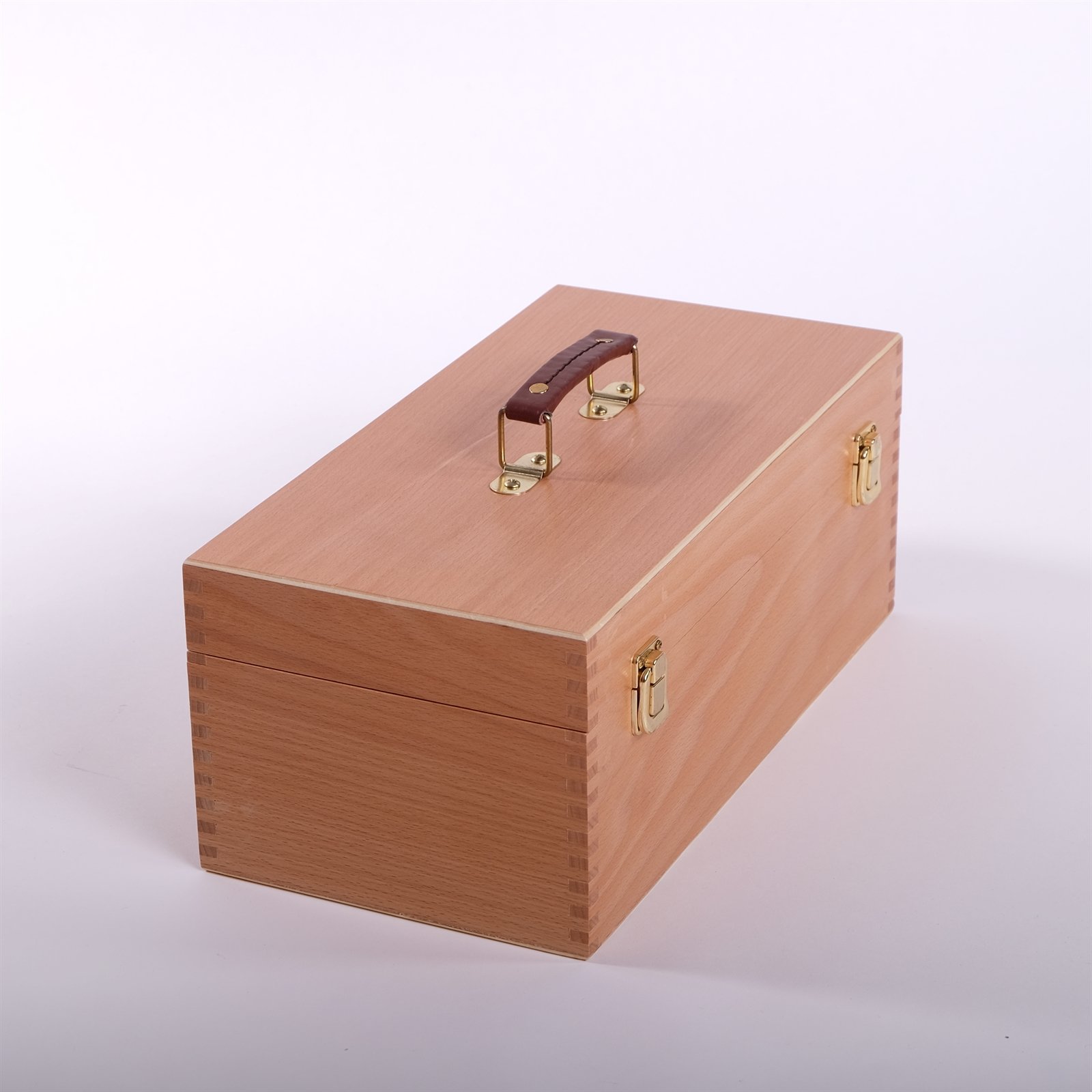 Art-Star Boîte à ustensiles | 40 cm, Bois de hêtre | boîte à pinceaux, boîte à Peinture, Coffret dartiste en Bois, de Rangement, boîte de tri, à Couture, à Outils